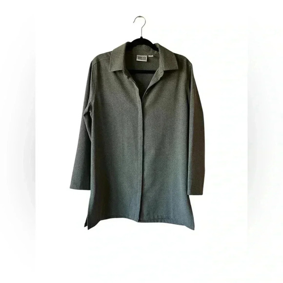 Vintage Chicos Design Button-Down Tunic Top Size M - Picture 1 of 8